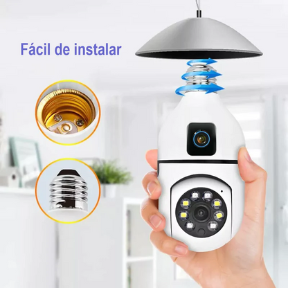 LumiGuard™ | Cámara Bombillo de Seguridad 360°