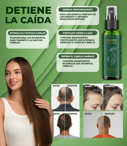 Tratamiento para el crecimiento del cabello 100% natural