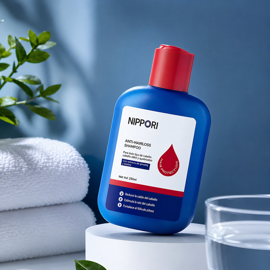 Champú NIPPORI: Adiós a la Caspa y Grasa