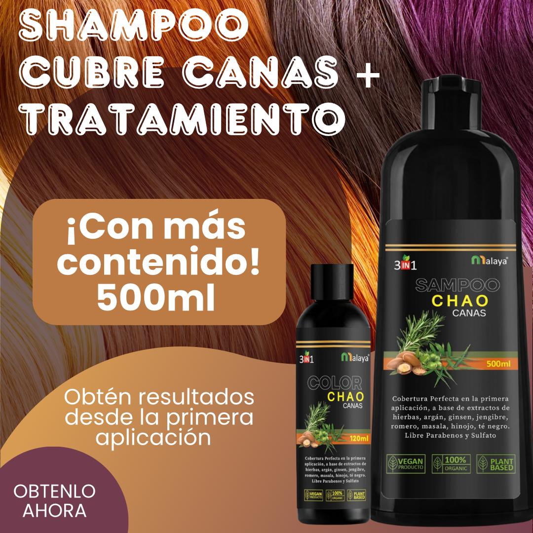 SHAMPOO CHAO CANAS + TRATAMIENTO – Compra Confort