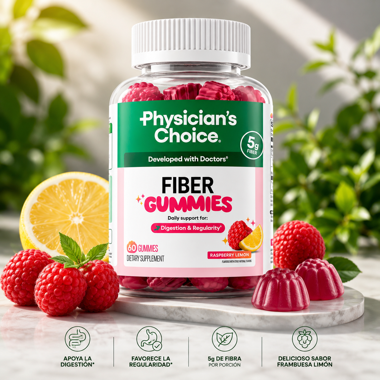 Physician's Choice® Gomitas De Fibra 60 Und. 2X1