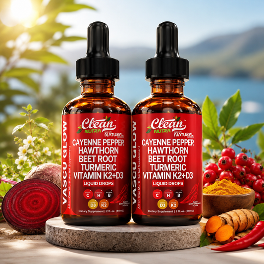 Clean Nutra® Vascu Glow Cayenne Pepper Liquid 2X1