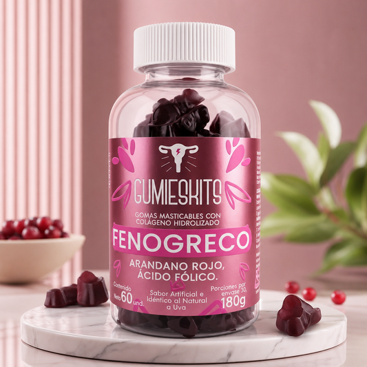 GUMIESKITS®  Gomitas de Fenogreco 180 Gramos 60 Gomas