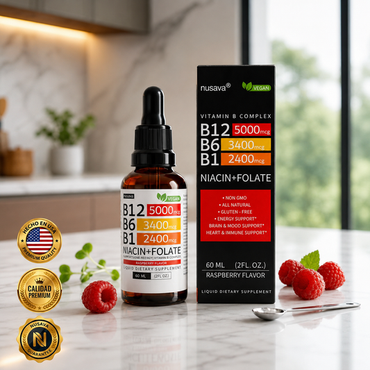 NUSAVA® Vitamina B6 B12 Liquida 2X1 🇺🇸